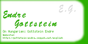 endre gottstein business card